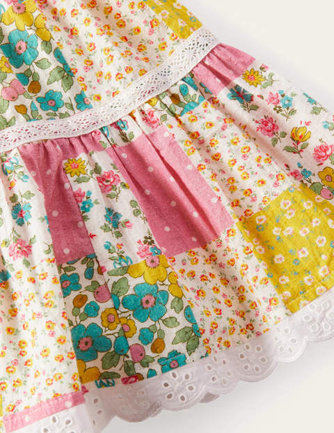 Midi Tiered Skirt - Multi Patchwork Midi Tiered Skirt - Multi Patchwork