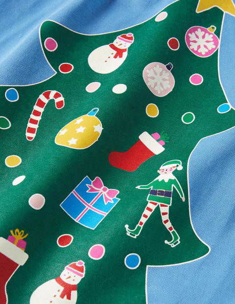 Glow-in-the-dark Logo T-Shirt - Bluebell Blue Christmas Tree Glow-in-the-dark Logo T-Shirt - Bluebell Blue Christmas Tree