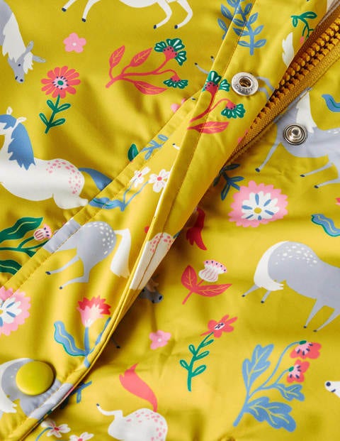 Sherpa Lined Anorak - Sweetcorn Yellow Ponies Sherpa Lined Anorak - Sweetcorn Yellow Ponies
