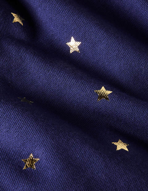 Cosy Twirly Sweatshirt Skirt - Starboard Blue Gold Star Cosy Twirly Sweatshirt Skirt - Starboard Blue Gold Star