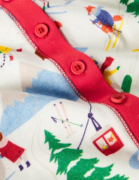 Snug All-in-one Pajamas - Ivory Snow Day Snug All-in-one Pajamas - Ivory Snow Day