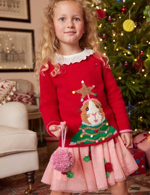 Appliqué Tulle Skirt - Boto Pink Holly Appliqué Tulle Skirt - Boto Pink Holly