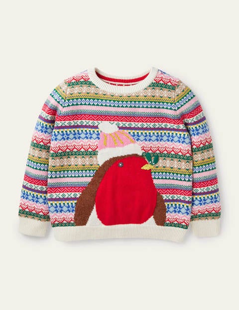 Cosy Robin Sweater - Multi Fair Isle Cosy Robin Sweater - Multi Fair Isle