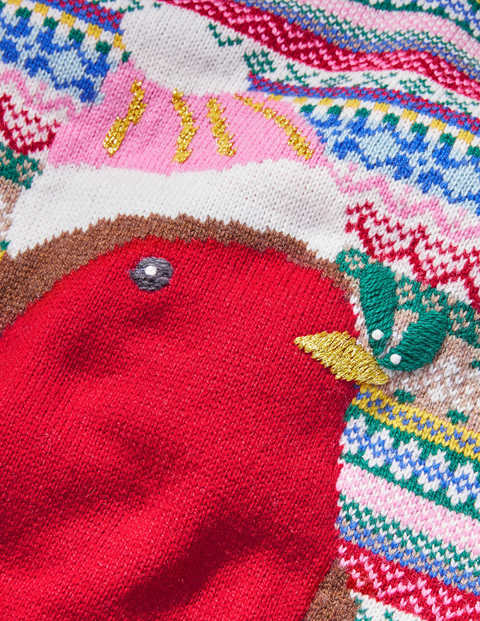 Cosy Robin Sweater - Multi Fair Isle Cosy Robin Sweater - Multi Fair Isle