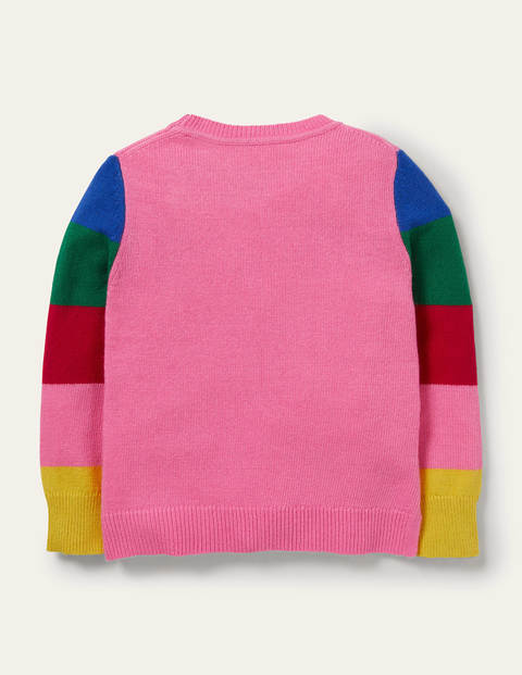 Christmas Tree Jumper - Bright Petal Pink Christmas Tree Jumper - Bright Petal Pink