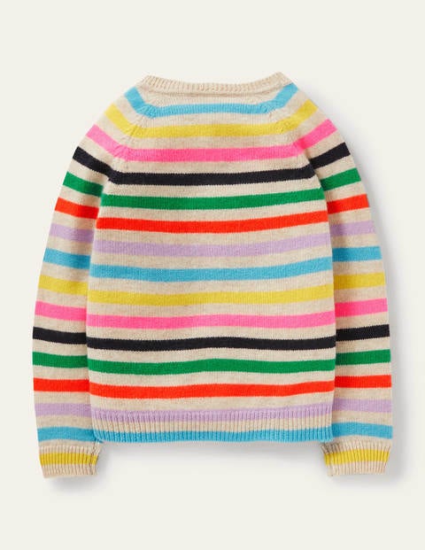 Cashmere Cardigan - Multi Stripe Cashmere Cardigan - Multi Stripe