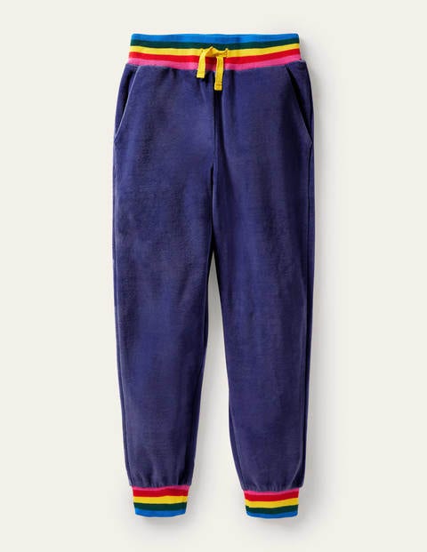 Velour Joggers - Starboard Blue Velour Joggers - Starboard Blue