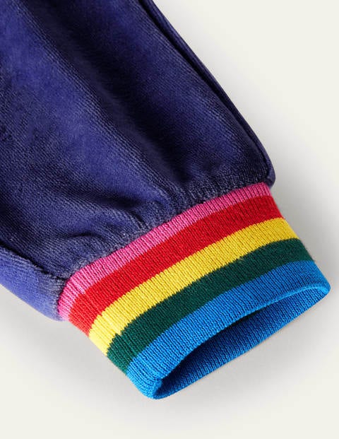 Velour Joggers - Starboard Blue Velour Joggers - Starboard Blue