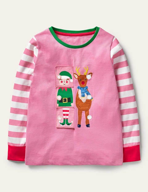 Festive Flipbook T-shirt - Bright Petal Pink Festive Festive Flipbook T-shirt - Bright Petal Pink Festive