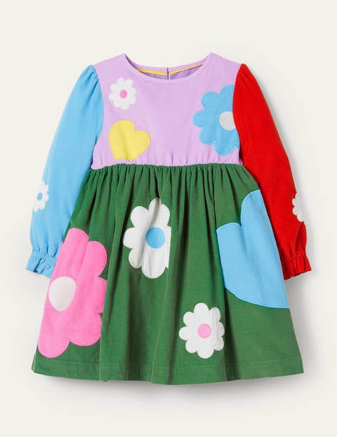 Cord Appliqué Dress - Cool Violet Purple Cord Appliqué Dress - Cool Violet Purple
