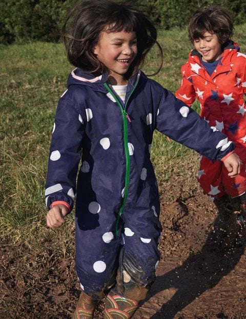 Waterproof Puddle Suit - College Navy Confetti Spot Waterproof Puddle Suit - College Navy Confetti Spot