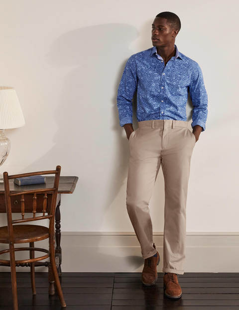Klassische Chinos mit geradem Bein - Malzbraun Klassische Chinos mit geradem Bein - Malzbraun