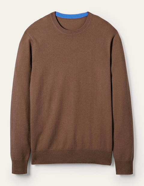 Pull col rond en cachemire - Cacao Pull col rond en cachemire - Cacao
