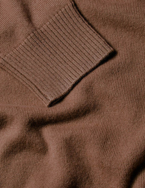 Pull col rond en cachemire - Cacao Pull col rond en cachemire - Cacao
