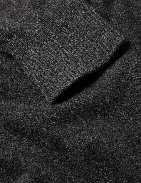 Cashmere Crew Neck - Dark Grey Melange Cashmere Crew Neck - Dark Grey Melange