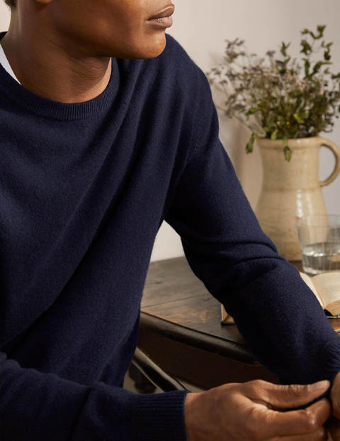 Cashmere Crew Neck - Navy Cashmere Crew Neck - Navy