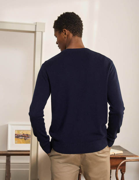 Cashmere Crew Neck - Navy Cashmere Crew Neck - Navy