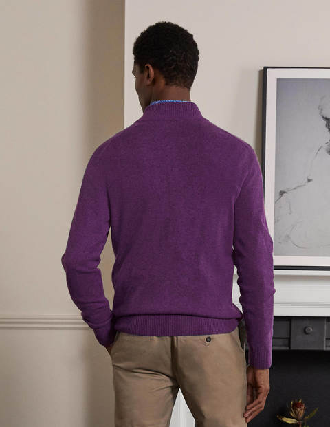 Cashmere Half-Zip - Plum Perfect Cashmere Half-Zip - Plum Perfect