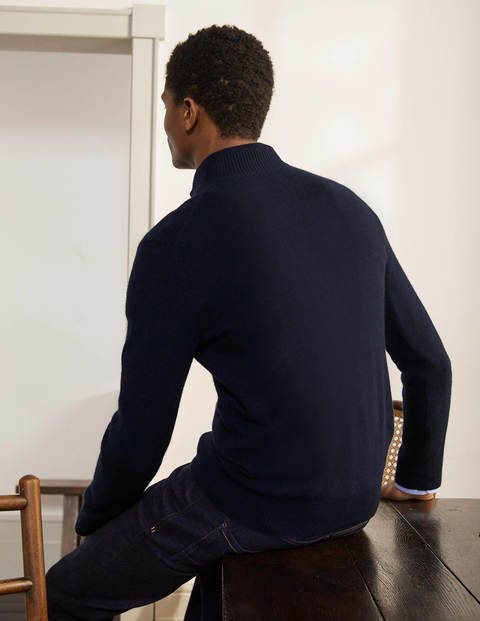 Cashmere Half-Zip - Navy Cashmere Half-Zip - Navy