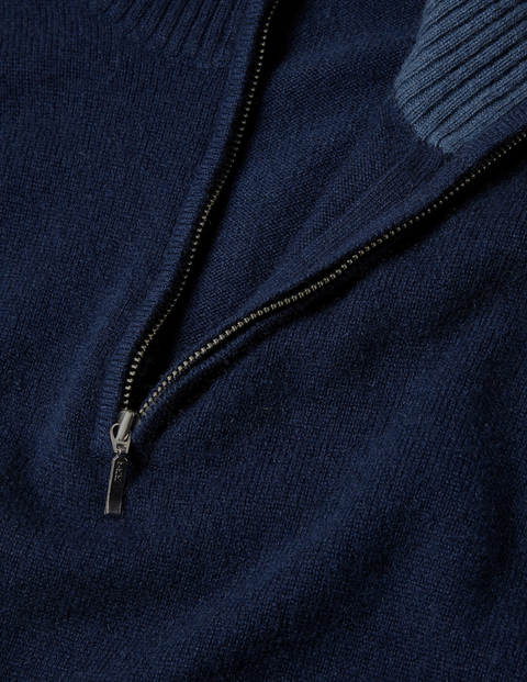 Cashmere Half-Zip - Navy Cashmere Half-Zip - Navy