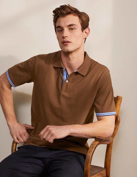Piqué-Poloshirt - Kakaobraun Piqué-Poloshirt - Kakaobraun