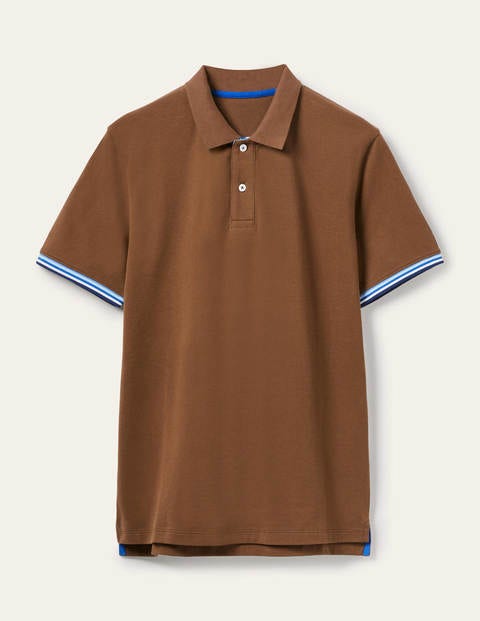 Piqué-Poloshirt - Kakaobraun Piqué-Poloshirt - Kakaobraun