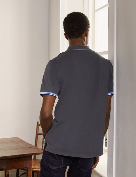 Piqué Polo - London Grey Piqué Polo - London Grey