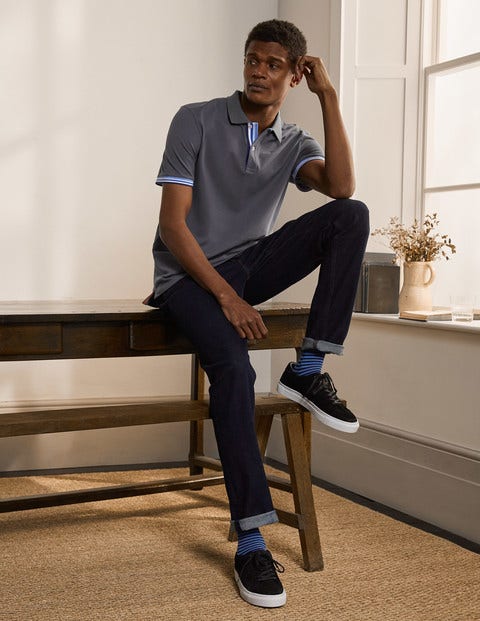 Piqué Polo - London Grey Piqué Polo - London Grey