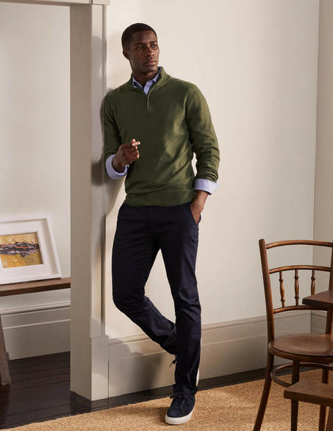 Lambswool Half-Zip - Grassland Green Lambswool Half-Zip - Grassland Green