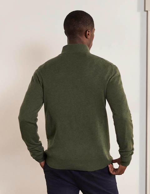 Lambswool Half-Zip - Grassland Green Lambswool Half-Zip - Grassland Green