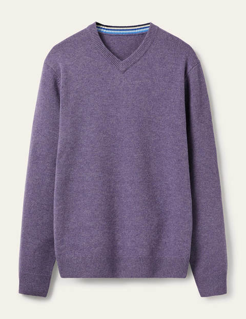 Lambswool Blend V-neck - Heather Melange Lambswool Blend V-neck - Heather Melange