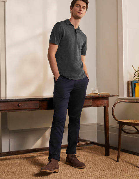 Finsbury Strick-Poloshirt - Anthrazit Melange Finsbury Strick-Poloshirt - Anthrazit Melange