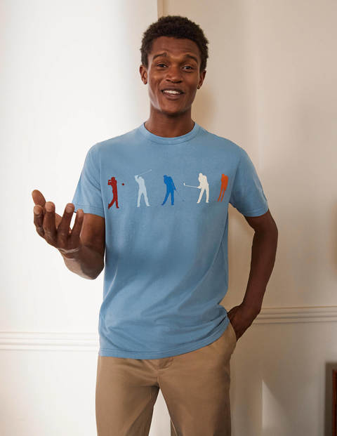 Kingston T-Shirt - Mittelblau, Golf Kingston T-Shirt - Mittelblau, Golf