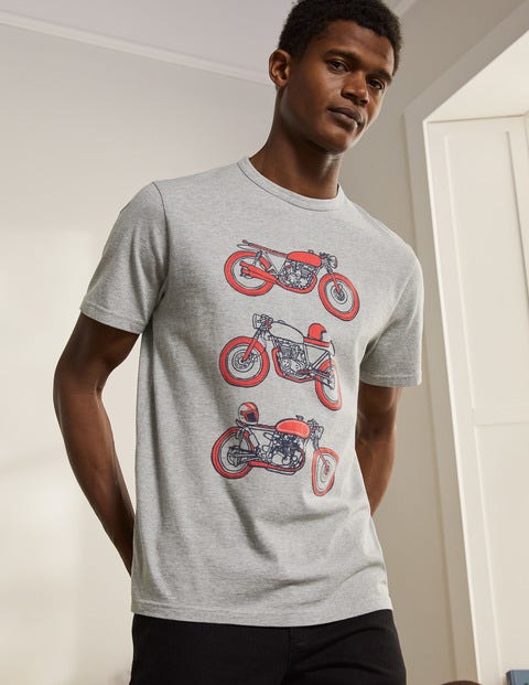 Kingston T-shirt - Grey Marl Motorbikes Kingston T-shirt - Grey Marl Motorbikes