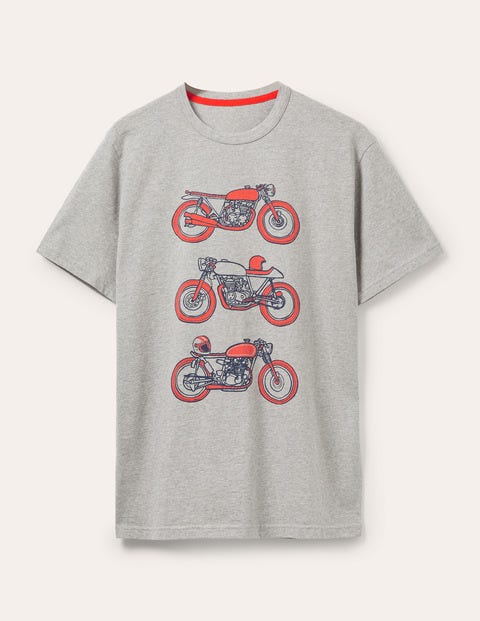 Kingston T-shirt - Grey Marl Motorbikes Kingston T-shirt - Grey Marl Motorbikes