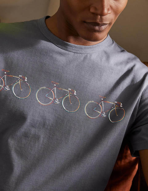 T-shirt Kingston - Vélos gris londonien T-shirt Kingston - Vélos gris londonien