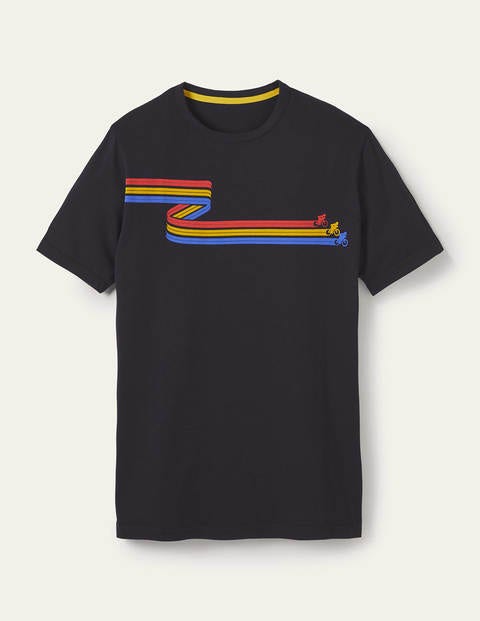 T-shirt Kingston - Motos de course bleu marine T-shirt Kingston - Motos de course bleu marine
