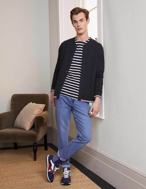Irvine Sweatshirt mit Knopfleiste - Navy Irvine Sweatshirt mit Knopfleiste - Navy