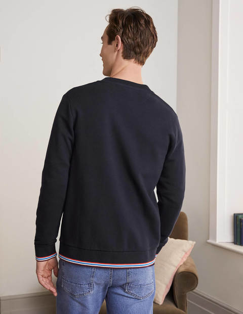 Irvine Sweatshirt mit Knopfleiste - Navy Irvine Sweatshirt mit Knopfleiste - Navy