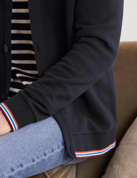 Irvine Sweatshirt mit Knopfleiste - Navy Irvine Sweatshirt mit Knopfleiste - Navy