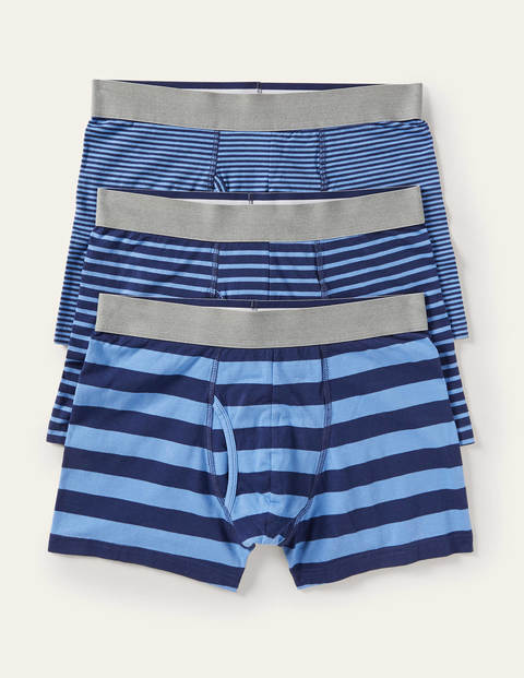 3 Pack Jersey Boxers - Blues Stripe Pack 3 Pack Jersey Boxers - Blues Stripe Pack