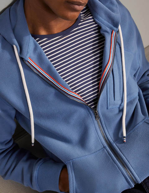 Winsford Twill Zip-up Hoodie - Inky Blue Winsford Twill Zip-up Hoodie - Inky Blue