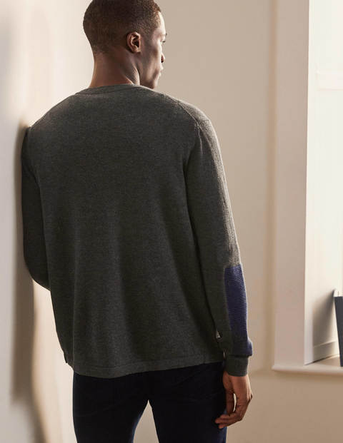 Merino Blend Cardigan - Graphite Melange Merino Blend Cardigan - Graphite Melange