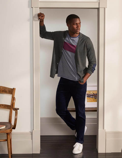 Merino Blend Cardigan - Graphite Melange Merino Blend Cardigan - Graphite Melange