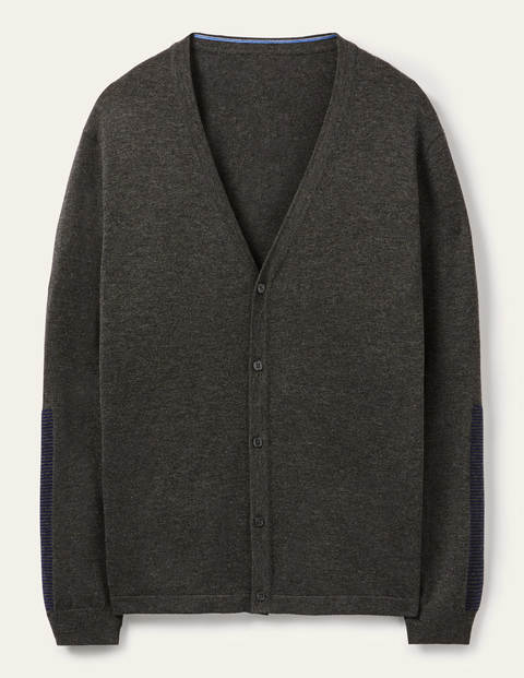 Merino Blend Cardigan - Graphite Melange Merino Blend Cardigan - Graphite Melange