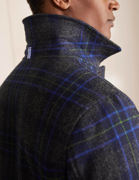 Elgin wool Jacket - Grey and Navy Check Elgin wool Jacket - Grey and Navy Check