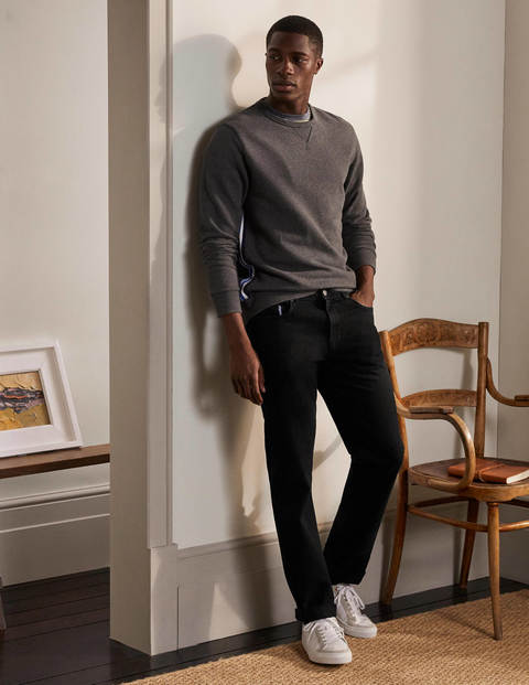 Straight Leg Jeans - Black Straight Leg Jeans - Black