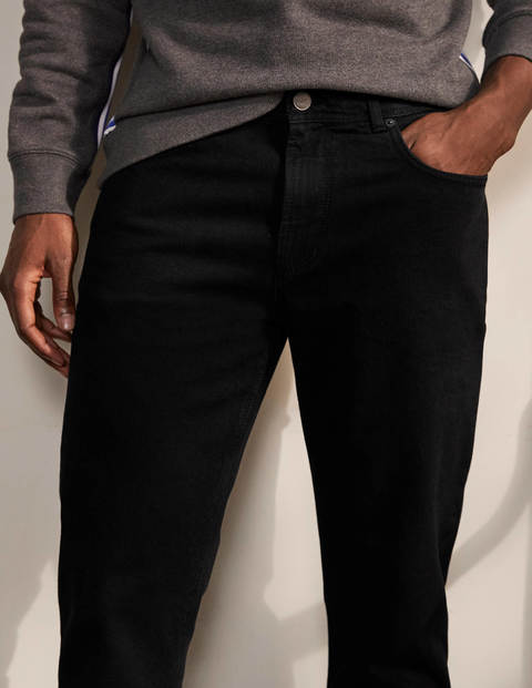 Straight Leg Jeans - Black Straight Leg Jeans - Black