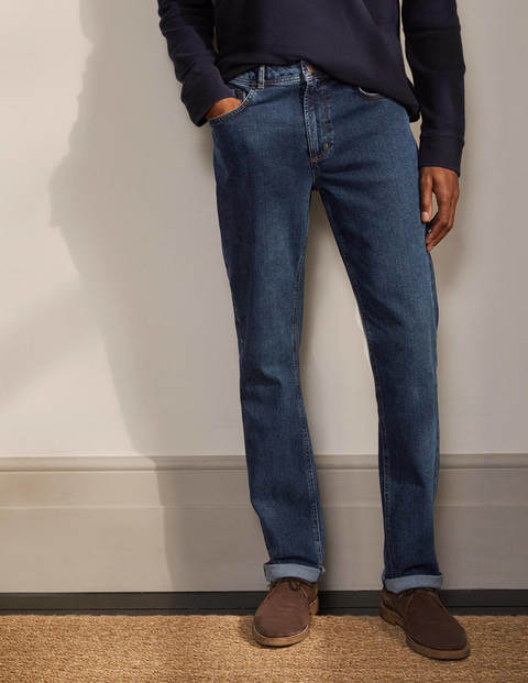 Straight Leg Jeans - Mid Rinse Straight Leg Jeans - Mid Rinse