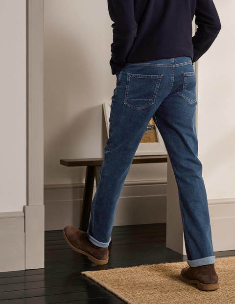 Straight Leg Jeans - Mid Rinse Straight Leg Jeans - Mid Rinse